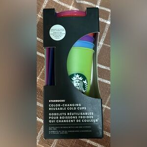 Starbucks - reusable color changing tumbler cold cups